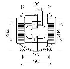 Electric Motor, interior blower