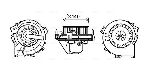 Electric Motor, interior blower