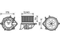 Electric Motor, interior blower