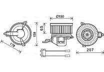 Electric Motor, interior blower