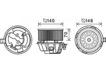 Electric Motor, interior blower