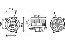 Electric Motor, interior blower