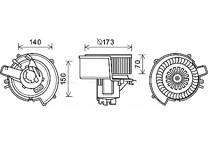 Electric Motor, interior blower