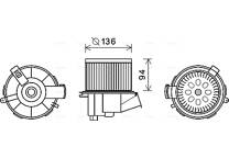 Electric Motor, interior blower