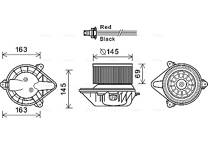 Electric Motor, interior blower