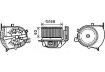 Electric Motor, interior blower
