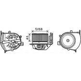 Electric Motor, interior blower AVA QUALITY COOLING  - RT8585