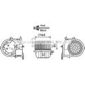 Electric Motor, interior blower AVA QUALITY COOLING  - RT8588