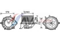 Elektrische motor, interieurventilatie