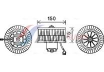 Elektrische motor, interieurventilatie