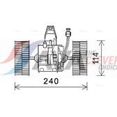 Elektrische motor, interieurventilatie AVA QUALITY COOLING  - BW8491