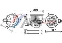 Elektrische motor, interieurventilatie