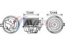 Elektrische motor, interieurventilatie