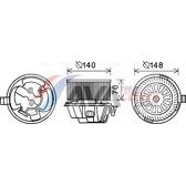 Elektrische motor, interieurventilatie AVA QUALITY COOLING  - DA8012