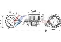 Elektrische motor, interieurventilatie