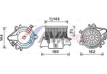 Elektrische motor, interieurventilatie