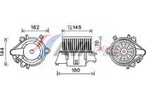 Elektrische motor, interieurventilatie