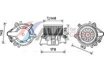 Elektrische motor, interieurventilatie
