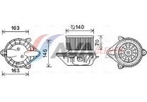 Elektrische motor, interieurventilatie