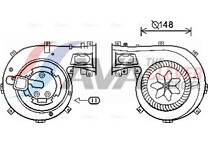 Elektrische motor, interieurventilatie
