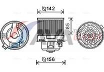 Elektrische motor, interieurventilatie