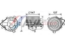 Elektrische motor, interieurventilatie