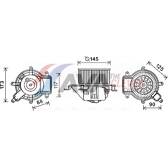 Elektrische motor, interieurventilatie AVA QUALITY COOLING  - PE8390