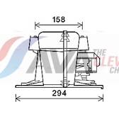 Elektrische motor, interieurventilatie AVA QUALITY COOLING  - RT8521