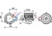 Elektrische motor, interieurventilatie