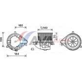 Elektrische motor, interieurventilatie AVA QUALITY COOLING  - RT8572