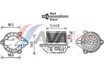 Elektrische motor, interieurventilatie