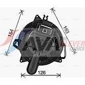 Elektrische motor, Interieurventilatie AVA QUALITY COOLING  - RT8676