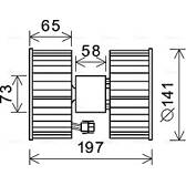 Elektromotor, Innenraumgebläse AVA QUALITY COOLING  - BW8483