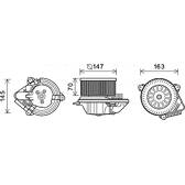 Elektromotor, Innenraumgebläse AVA QUALITY COOLING  - CN8293