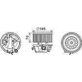 Elektromotor, Innenraumgebläse AVA QUALITY COOLING  - CN8296