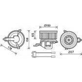 Elektromotor, Innenraumgebläse AVA QUALITY COOLING  - CN8511
