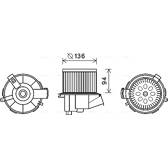 Elektromotor, Innenraumgebläse AVA QUALITY COOLING  - PE8387