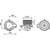 Elektromotor, Innenraumgebläse AVA QUALITY COOLING  - RT8572