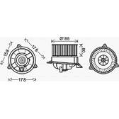Elettromotore, Ventilatore abitacolo AVA QUALITY COOLING  - FD8495