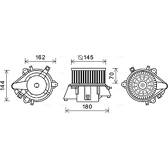 Elettromotore, Ventilatore abitacolo AVA QUALITY COOLING  - FT8438