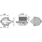Elettromotore, Ventilatore abitacolo AVA QUALITY COOLING  - OL8624
