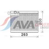 Evaporador, ar condicionado AVA QUALITY COOLING  - PEV351