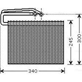 Evaporateur de climatisation AVA QUALITY COOLING  - OLV399