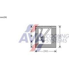 Evaporateur de climatisation AVA QUALITY COOLING  - VNV241