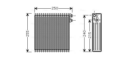 Evaporator, air conditioning