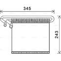 Evaporator, air conditioning AVA QUALITY COOLING  - FDV491