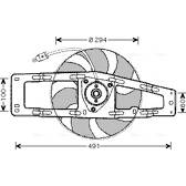 Fan, radiator AVA QUALITY COOLING  - RT7535
