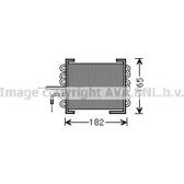 Fuel radiator AVA QUALITY COOLING  - MS2480