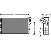 Heat Exchanger, interior heating AVA QUALITY COOLING  - CNA6239