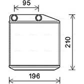 Heat Exchanger, interior heating AVA QUALITY COOLING  - FTA6313